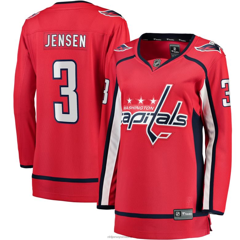 NHL Women Washington Capitals Nick Jensen Fanatics Branded Red Home Breakaway Player Jersey D002V1894 Clothing