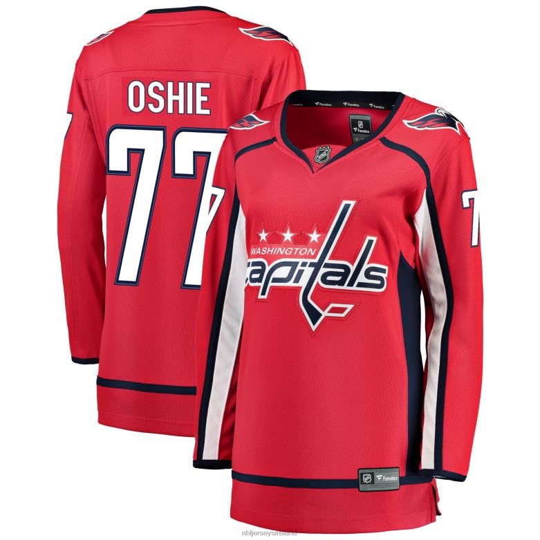 NHL Women Washington Capitals Tj Oshie Fanatics Branded Red Home Breakaway Player Jersey D002V442 Clothing