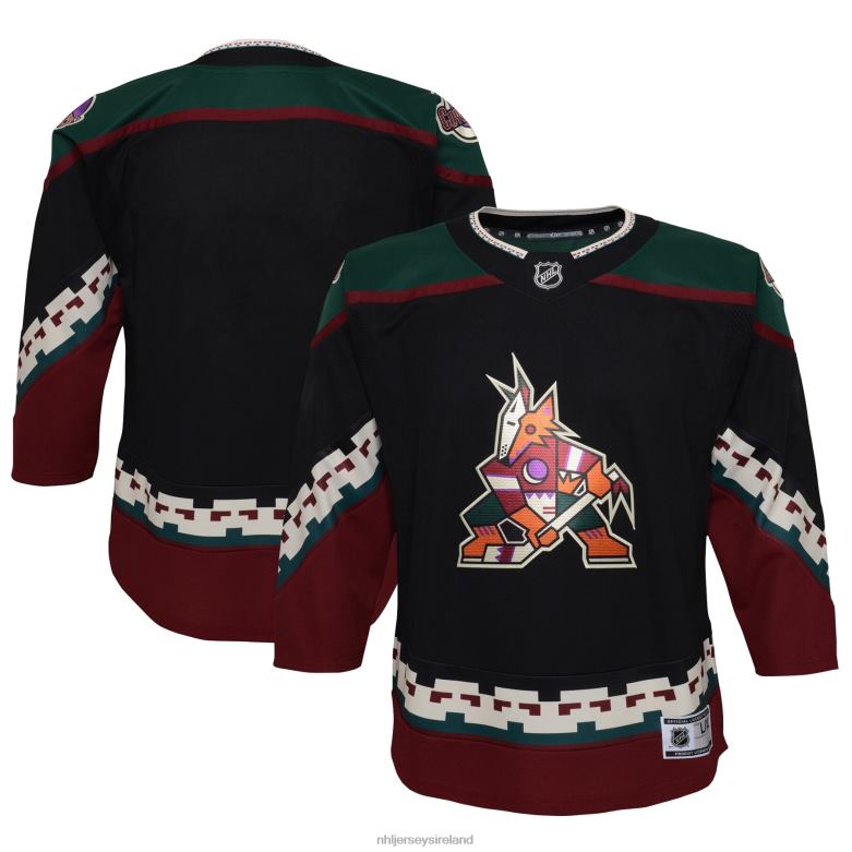 NHL Youth Arizona Coyotes Black 2021/22 Home Premier Jersey D002V739 Clothing