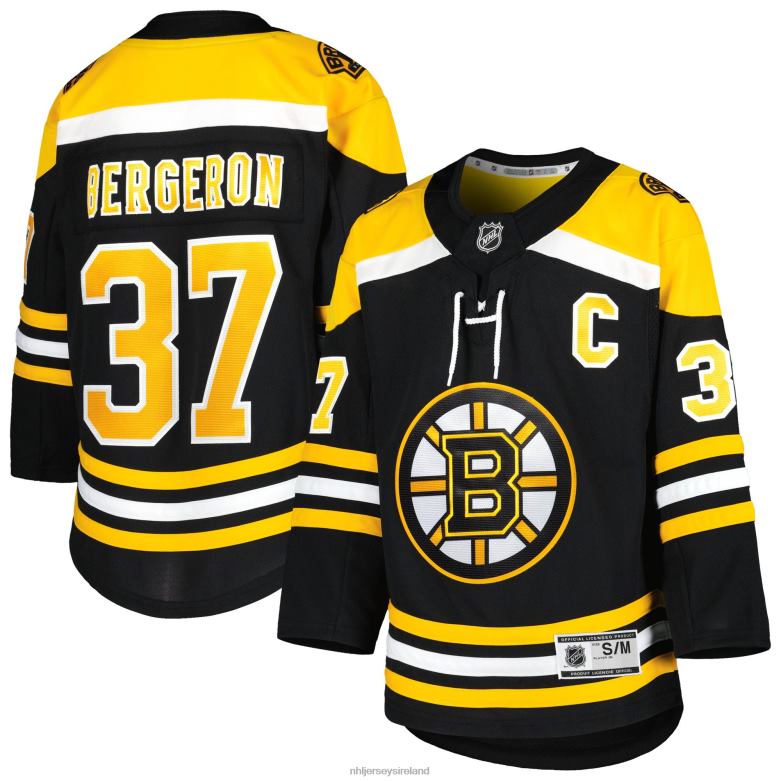 NHL Youth Boston Bruins Patrice Bergeron Black Home Premier Player Jersey D002V59 Clothing