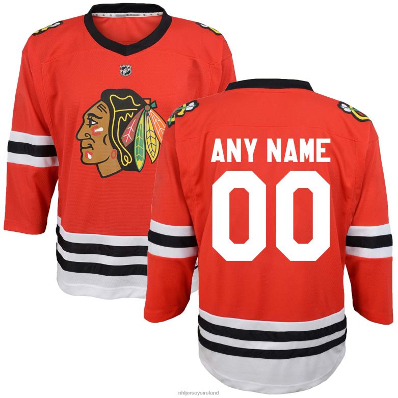 NHL Youth Chicago Blackhawks Red Replica Custom Jersey D002V1537 Clothing