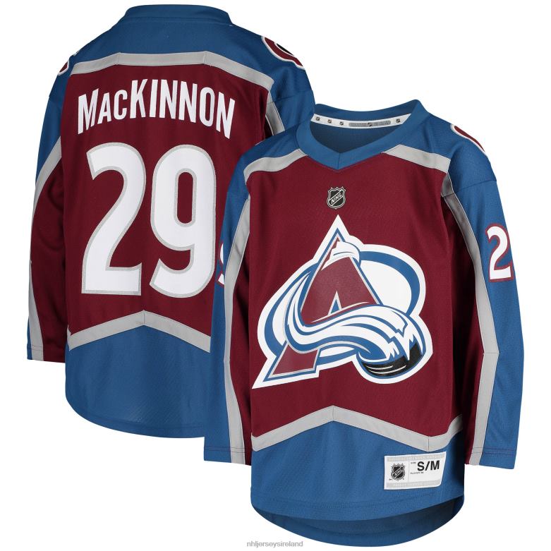 NHL Youth Colorado Avalanche Nathan Mackinnon Burgundy Home Replica Player Jersey D002V153 Clothing