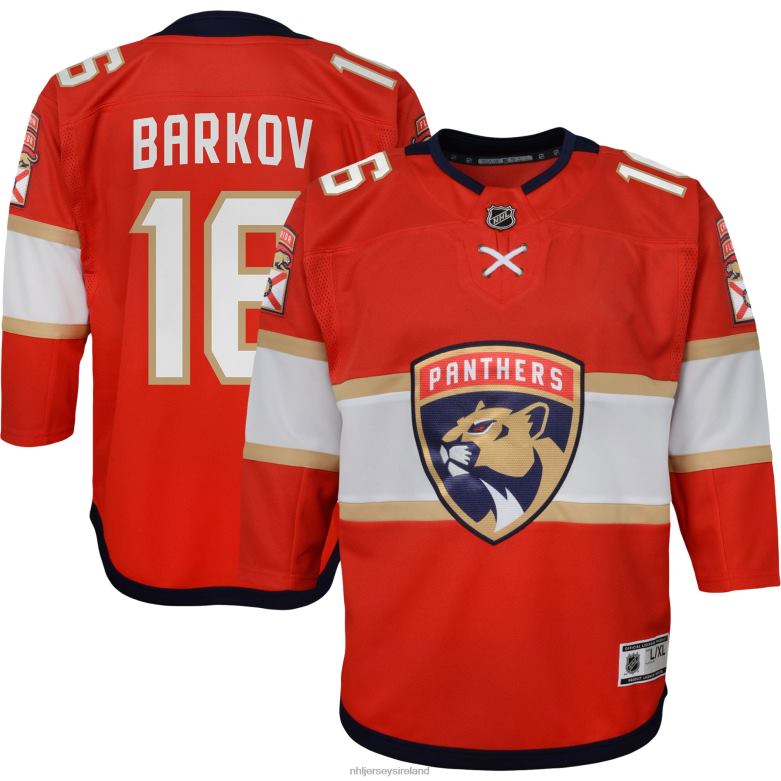 NHL Youth Florida Panthers Aleksander Barkov Red Home Captain Replica Player Jersey D002V820 Clothing