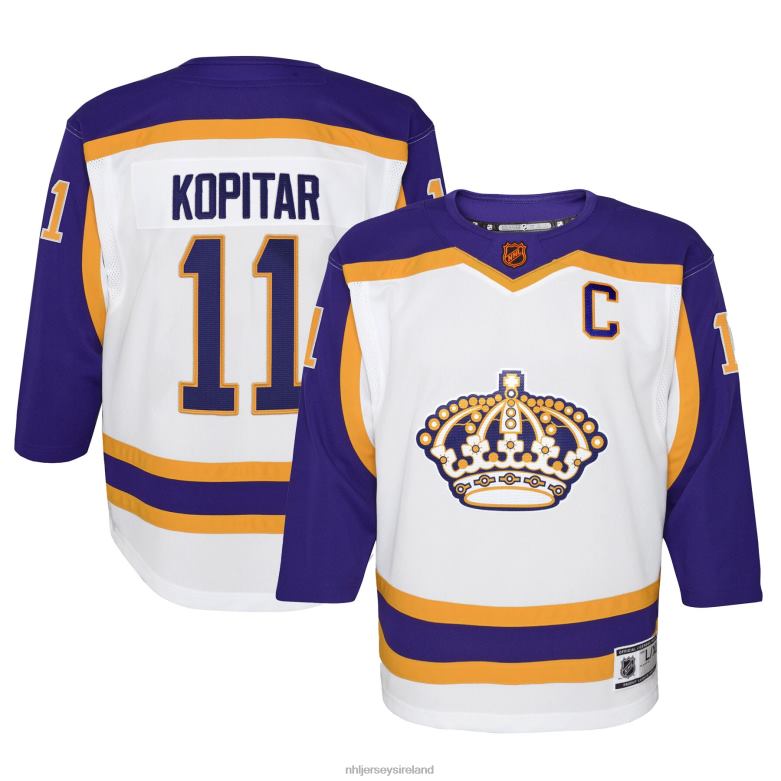 NHL Youth Los Angeles Kings Anze Kopitar White Special Edition 2.0 Premier Player Jersey D002V778 Clothing