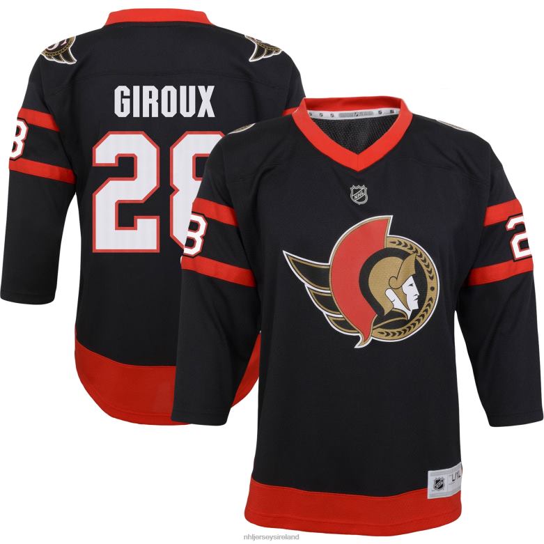 NHL Youth Ottawa Senators Claude Giroux Black Replica Player Jersey D002V801 Clothing
