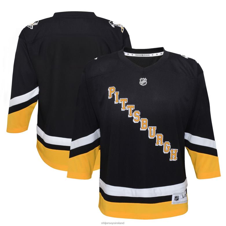 NHL Youth Pittsburgh Penguins Black 2021/22 Alternate Replica Jersey D002V727 Clothing