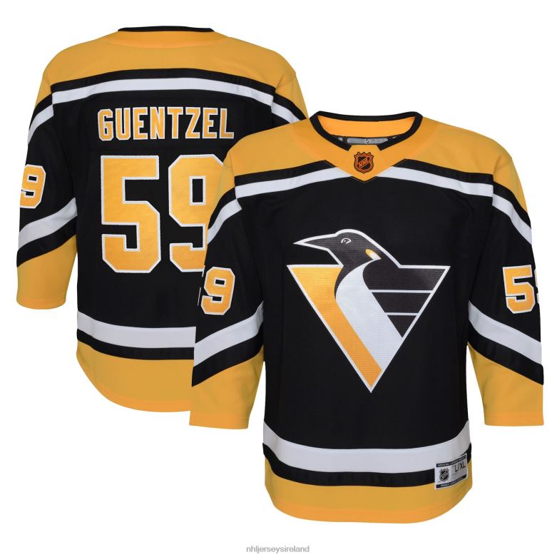 NHL Youth Pittsburgh Penguins Jake Guentzel Black Special Edition 2.0 Premier Player Jersey D002V780 Clothing